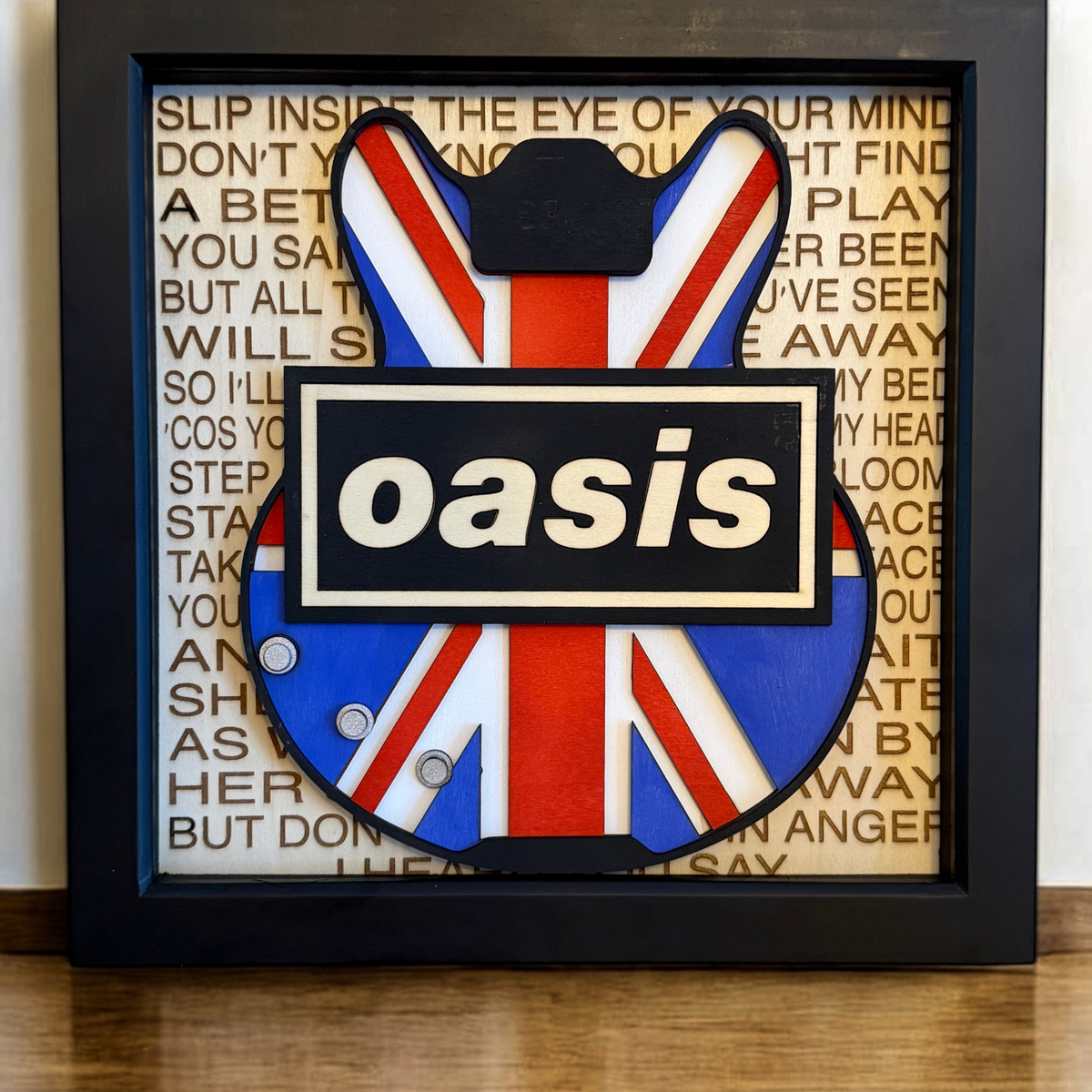 Oasis Union Flag Guitar